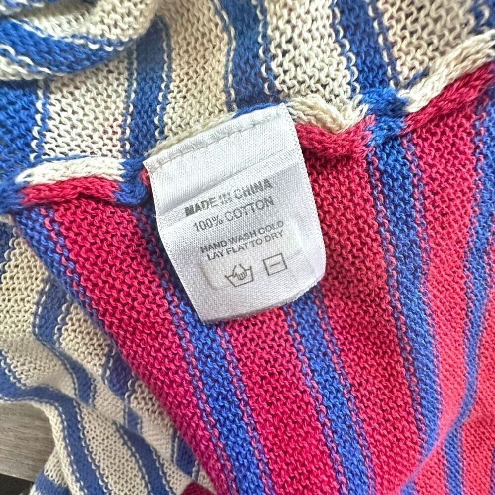 NSF | Stripe Striped Multi Color Slouch V-neck Long Sleeve Knit | Size Small - Picture 7 of 7